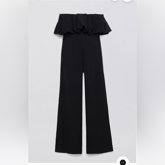 Simkhai Jumpsuit puff detail distressed black size 8 - Picture 5 of 16